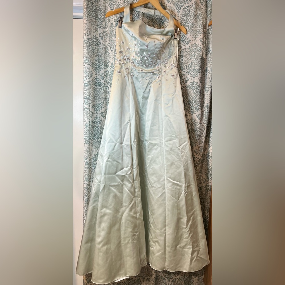 Michaelango Ballgown Light Green - Picture 1 of 10